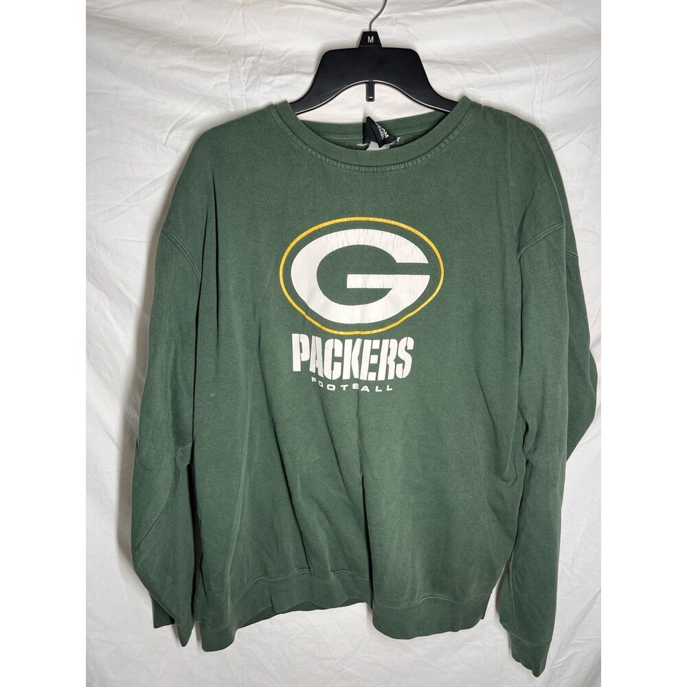 Green Bay Packers Football Pullover Vintage Size Xl Green